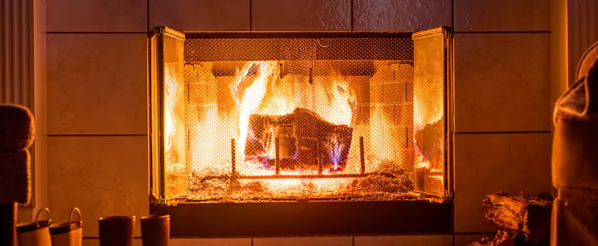 Mendota Hearth Landscape Fireplace Installation in Westchester, Florida