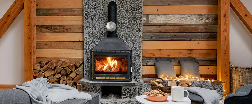 Thelin Hearth Products Direct Vent Gas Stove Fireplace Inspection in Westchester, Florida